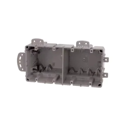 Southwire MSBMMT4G 4 Gang Multi Mount Device Box with Depth Adjustable; Heavy Duty 42lb; Gray