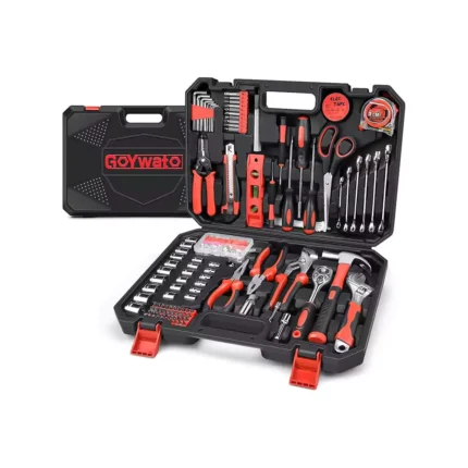 GoYwato Home Tool Kit 287PCs - Complete Repair General Hand Tool Set for Men Women - Household Tool Kit for Home Improvement with Hammer & Pliers Set & Ratchet Wrench & Socket & Protable Tool Box Case